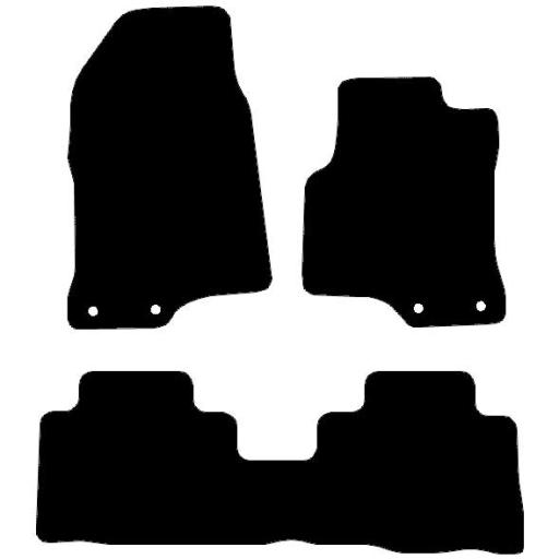 Chevrolet Captiva Car Mats 2007 - 18 5 Seater