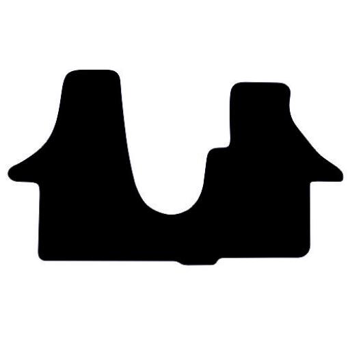 VW Transporter T5 Twin Passenger Floor Mats 2004 - 2015
